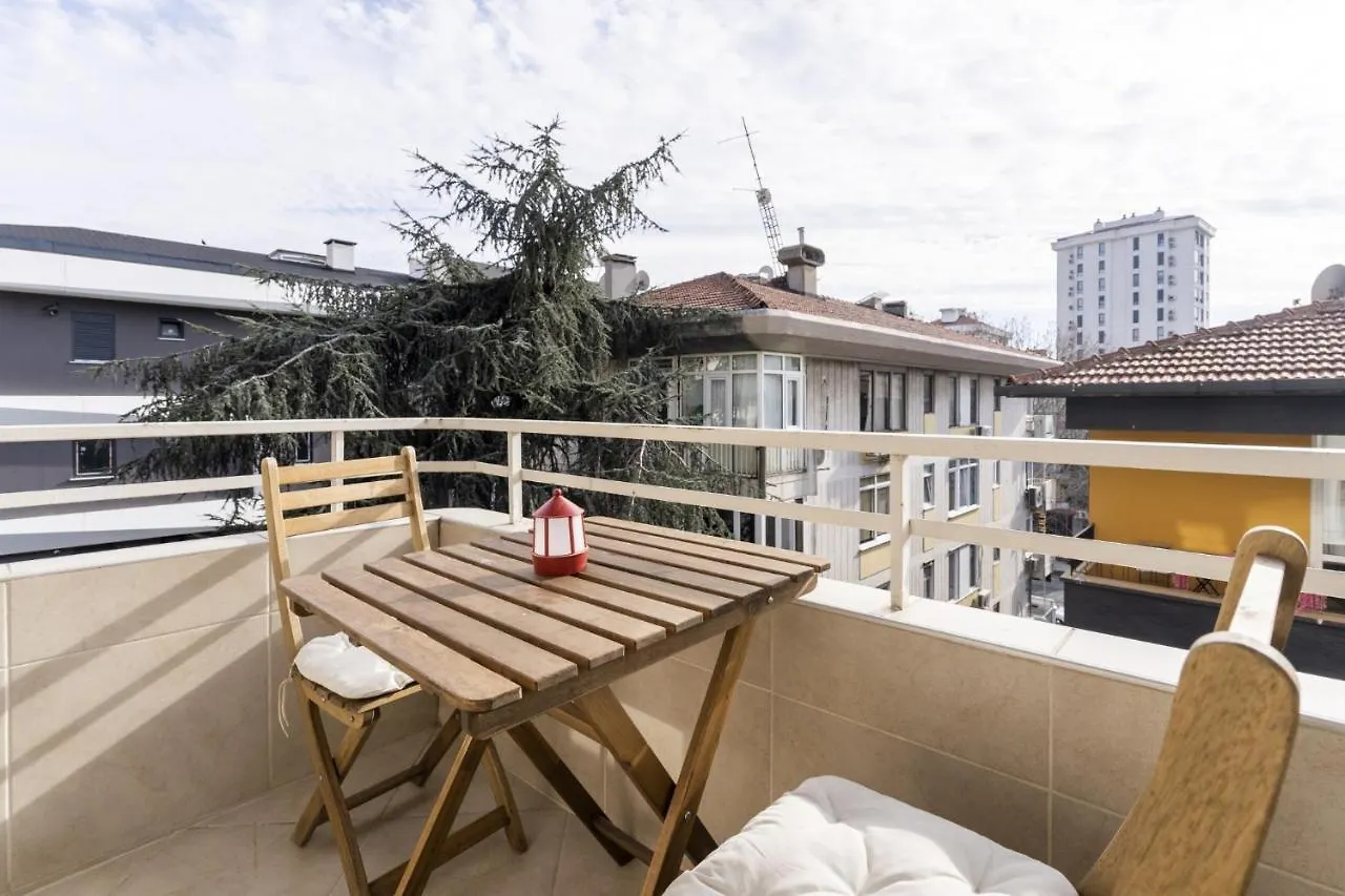 Апартаменты Modern Flat With Terrace On Bagdat Avenue Стамбул